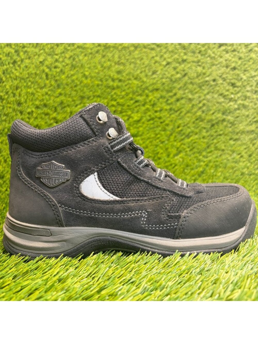 Harley-Davidson Waites 4-Inch Women Size 6 Black Composite Toe Safety Work Boots
